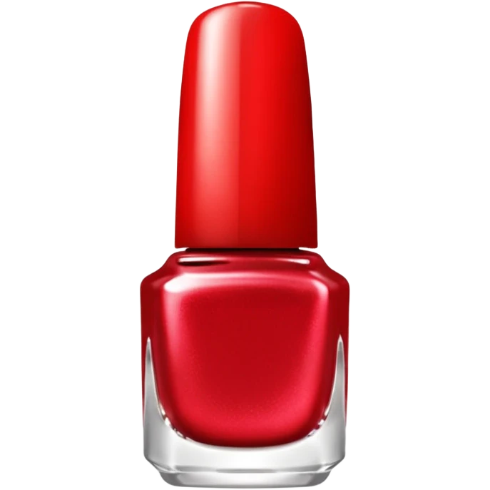 silvery nail polish red emoji