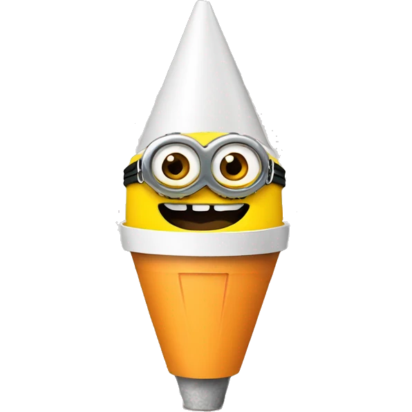 Minion with cone emoji