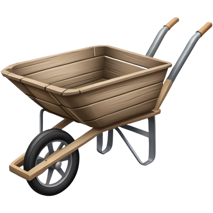 A wheebarrow with  emoji