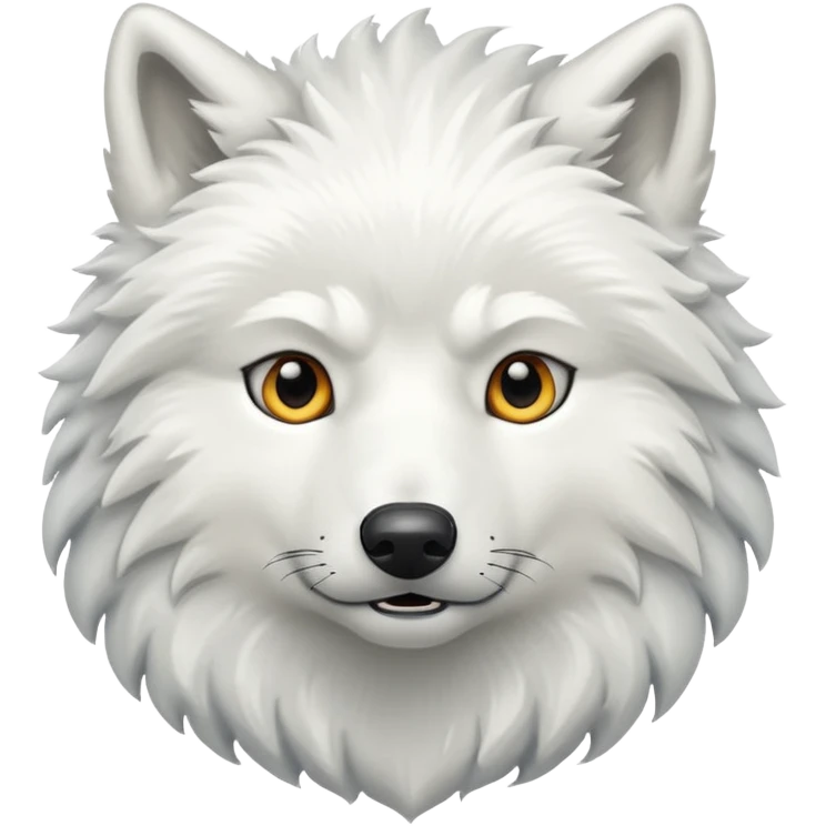 White wolf emoji emoji