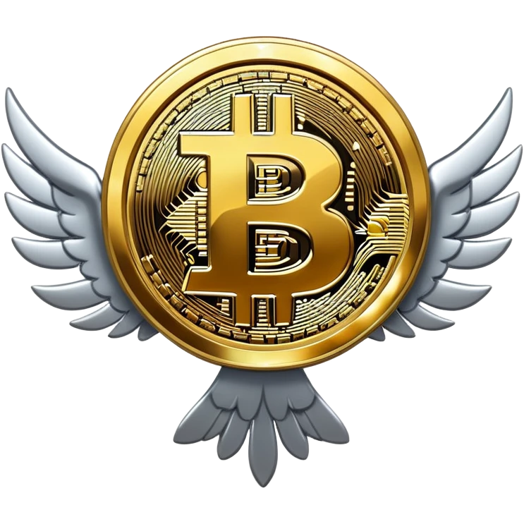 Bitcoin is flying emoji