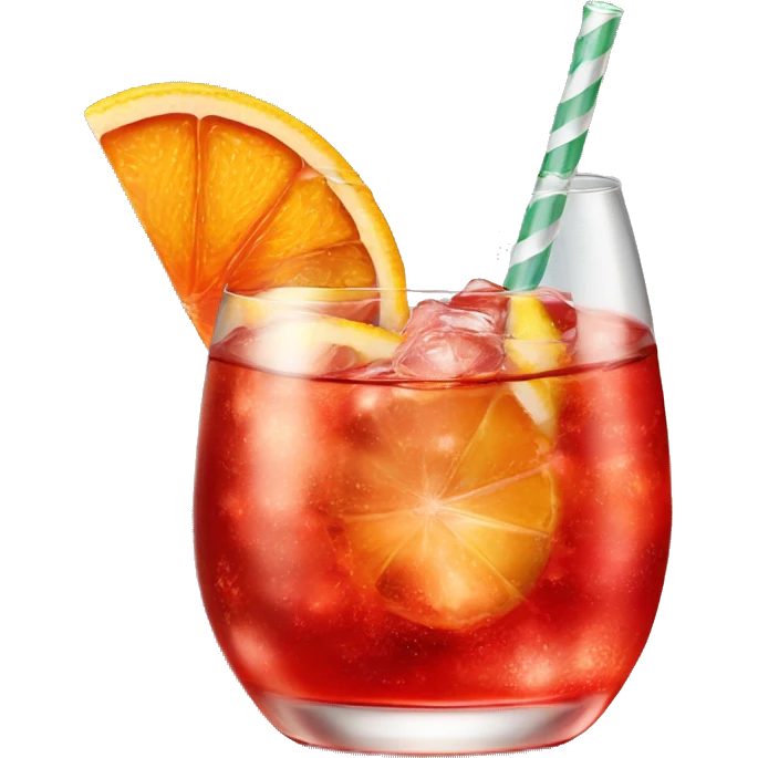 Campari Spritz cocktail  emoji