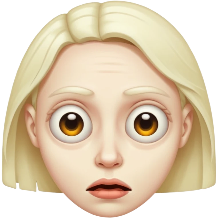 Weird face emoji