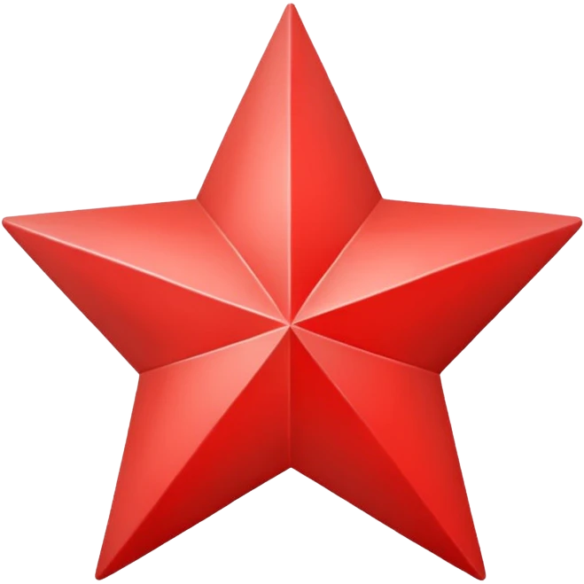  2d Grey star with red star on inside emoji
