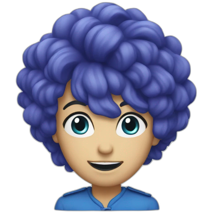 Cœur bleu emoji
