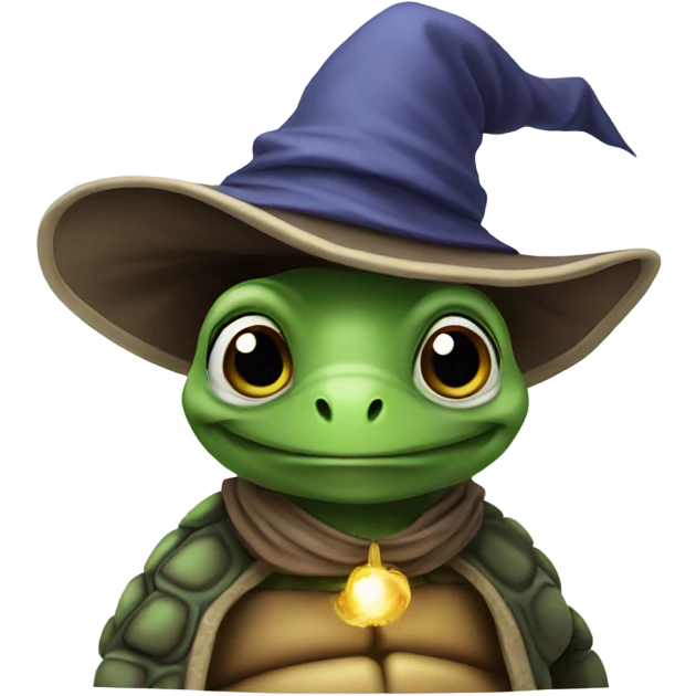 Turtle that looks like a wizard emoji
