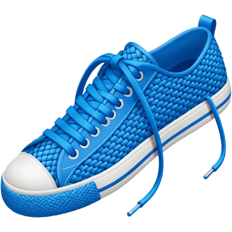 make an emoji of blue shoe laces only emoji