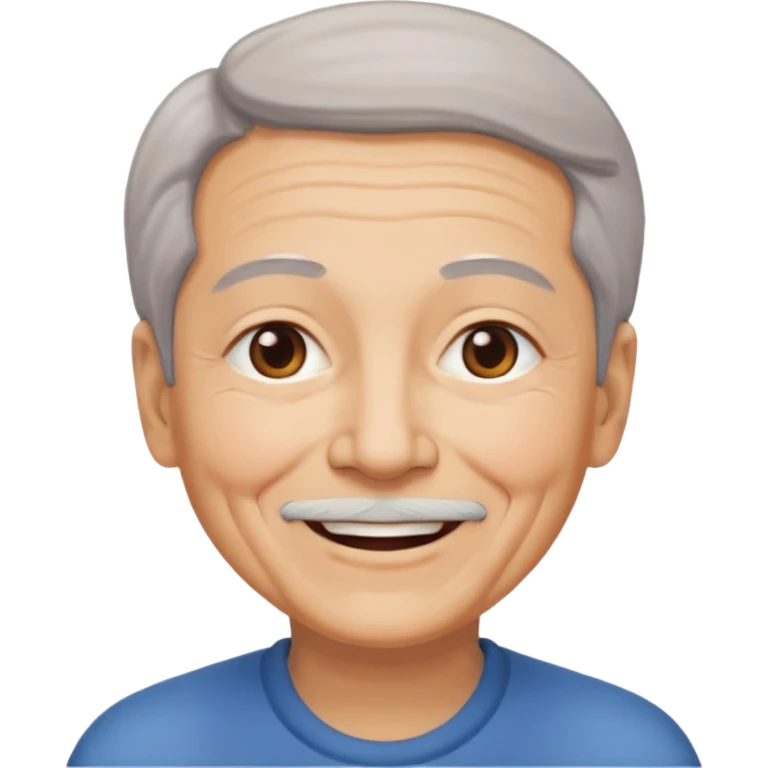 make a character looks like 67 smiling with eyes and mouth emoji