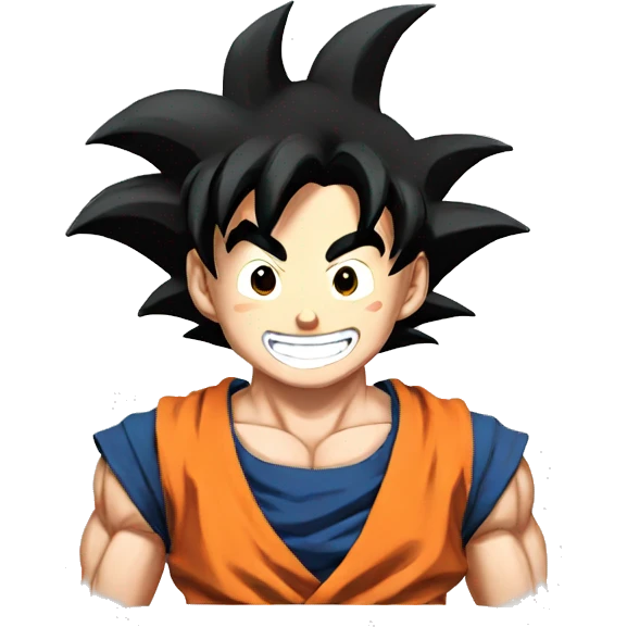 Goku smiling emoji