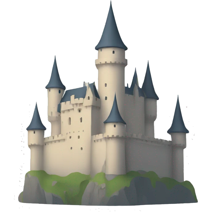 minimalist castle emoji
