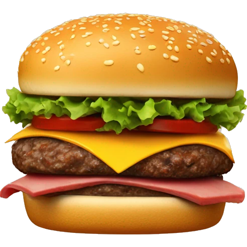Quarter Pounder with 4 meat patties emoji