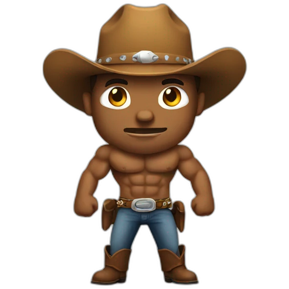 Muscular-Cowboy emoji