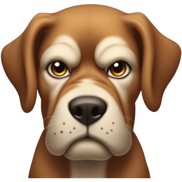 Mean dog  emoji
