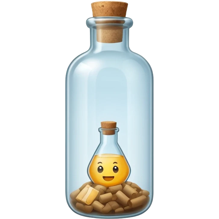 A Message Bottle, big emoji
