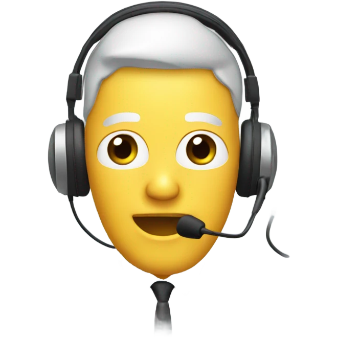 heasdset with mike emoji