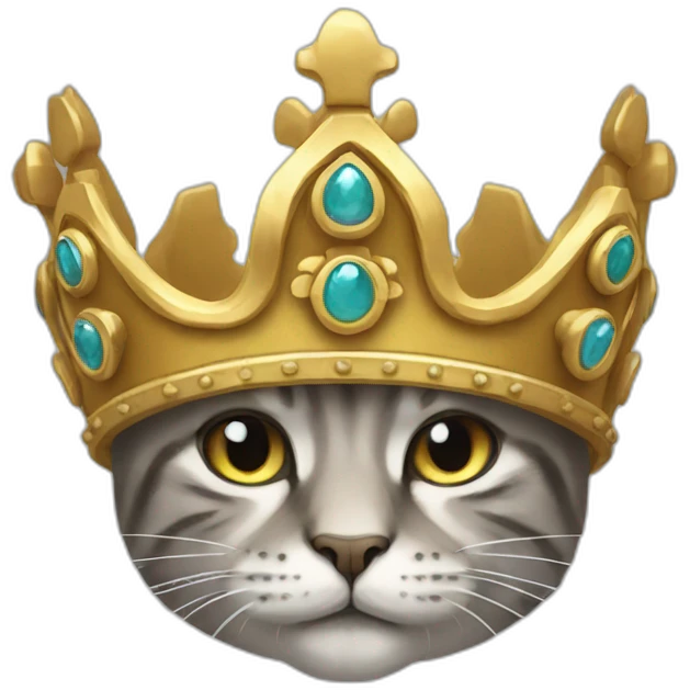crown-centeredcat emoji
