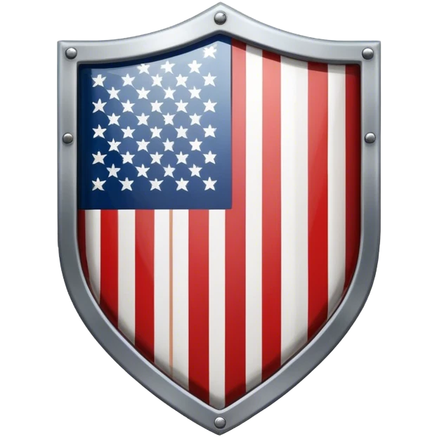 shield with the US flag emoji