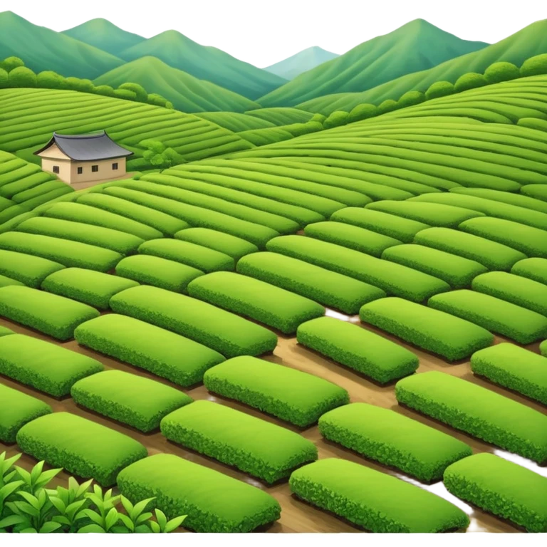 green tea farm emoji