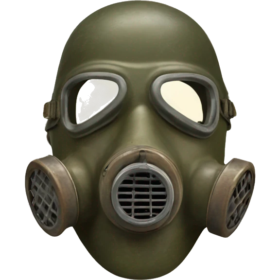 ww2 german gaz mask with filter emoji