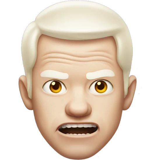 Albino dude being mad emoji