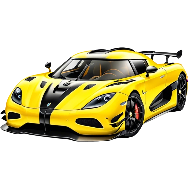Koenigsegg Agera RS - Koenigsegg (Model Year: 2020) (Iconic colour: Yellow) emoji