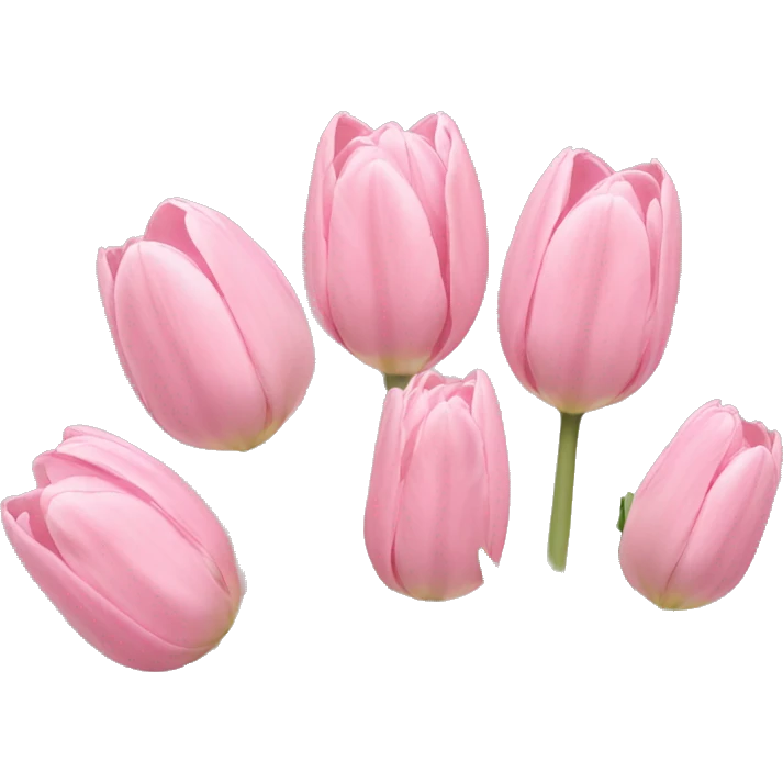 Light pink tulips emoji