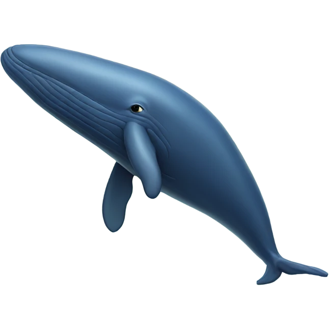Blue whale surfing emoji