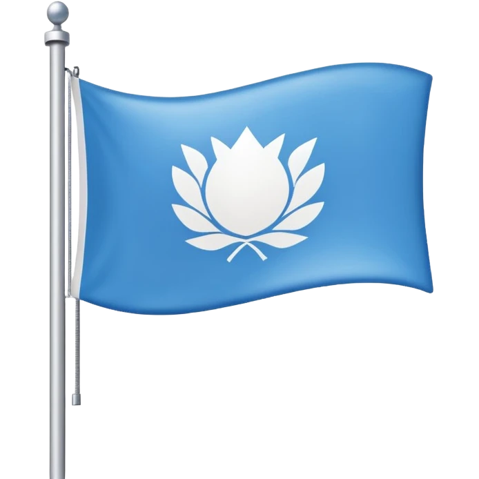 une emoticone avec un drapeau à la couleur de l'entreprise SAP emoji