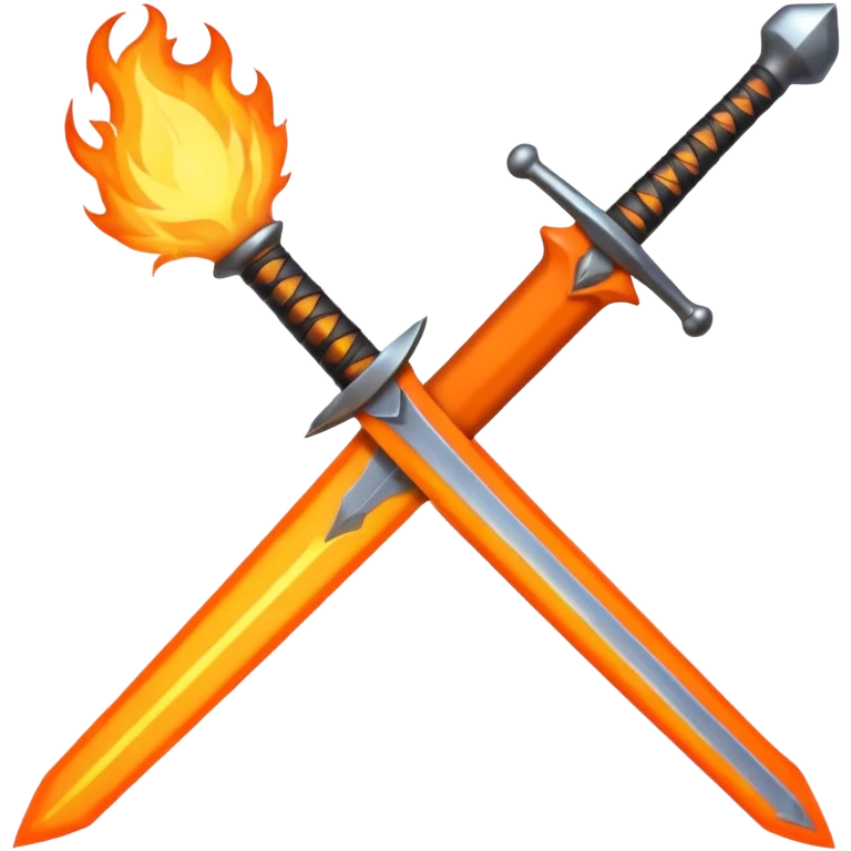 sword on fire emoji