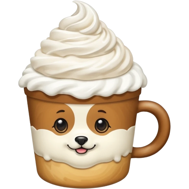 A pup cup emoji
