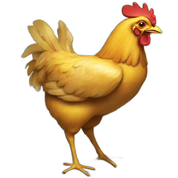chicken with money emoji