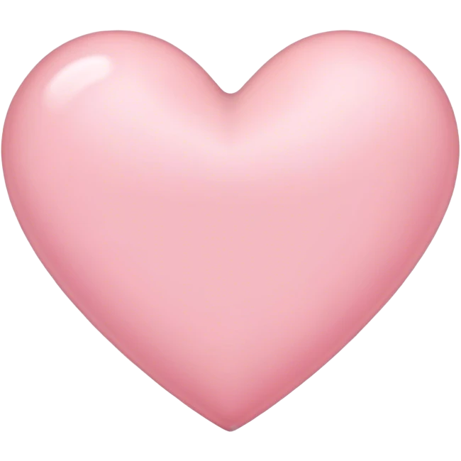 light pink heart  emoji