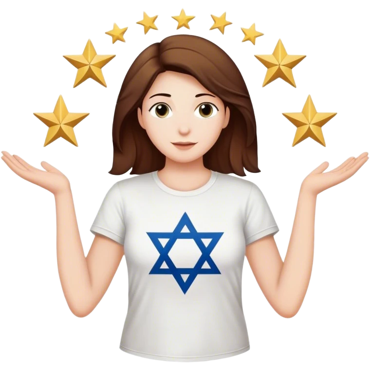 Susan wearing a tee shirt thats says “FAFO” surrounded by jewish stars and the hand of god emoji