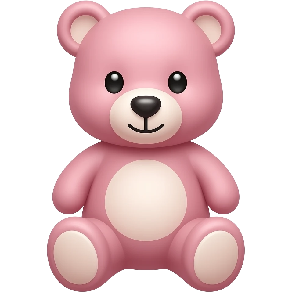 Pink teddy emoji full size emoji
