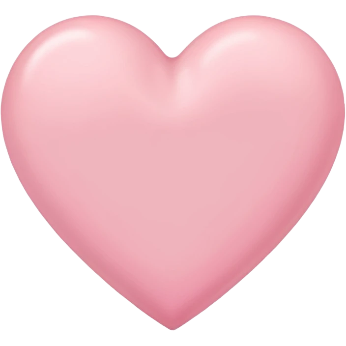 Pink pastel heart emoji