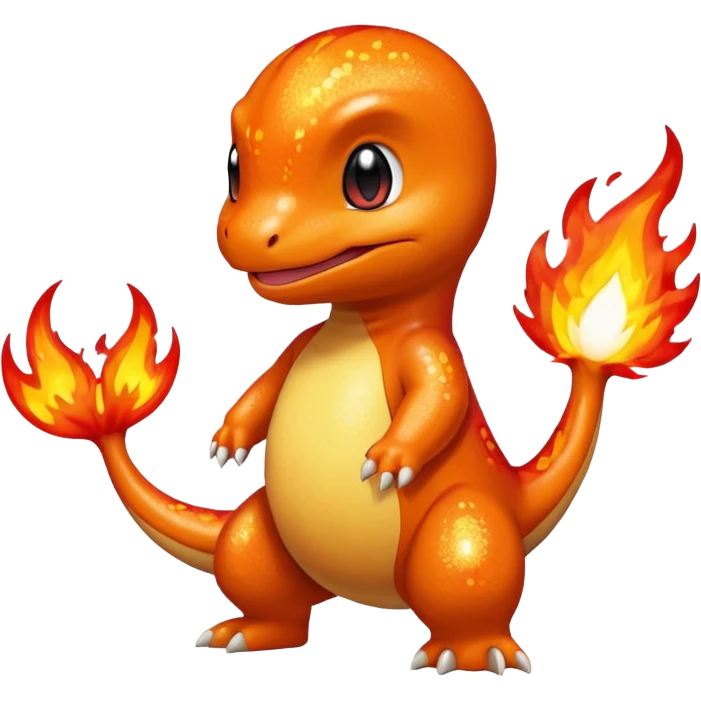 glitter pokemon charmander emoji
