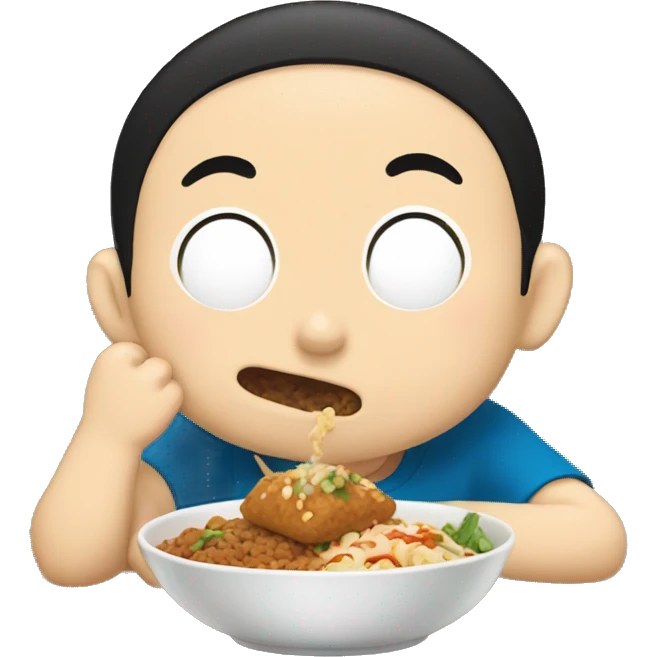 Shinchan eating patodi emoji