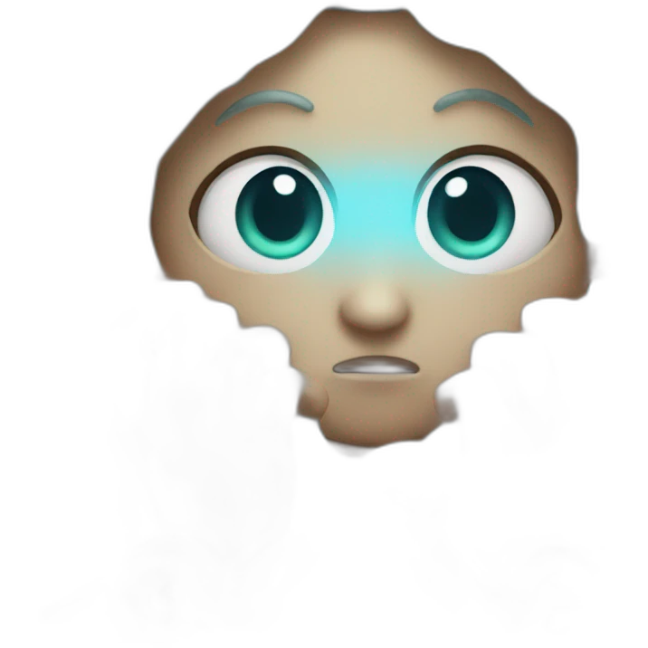 Cute kraken eyes close meditate emoji