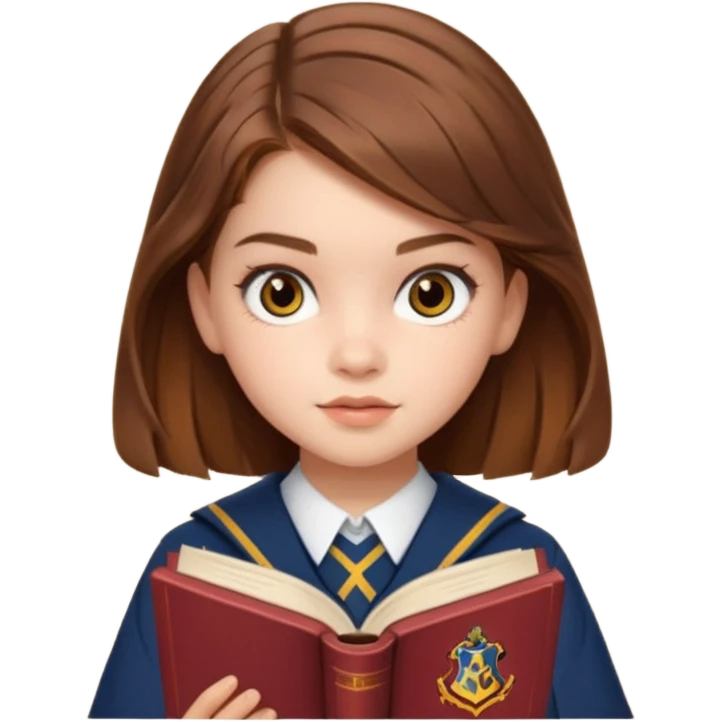 Barbara palvin as Hermione granger reading emoji