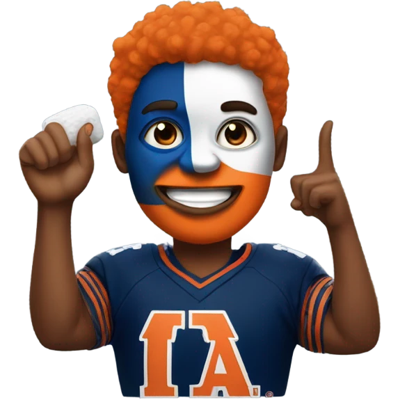 Auburn University super sports fan emoji