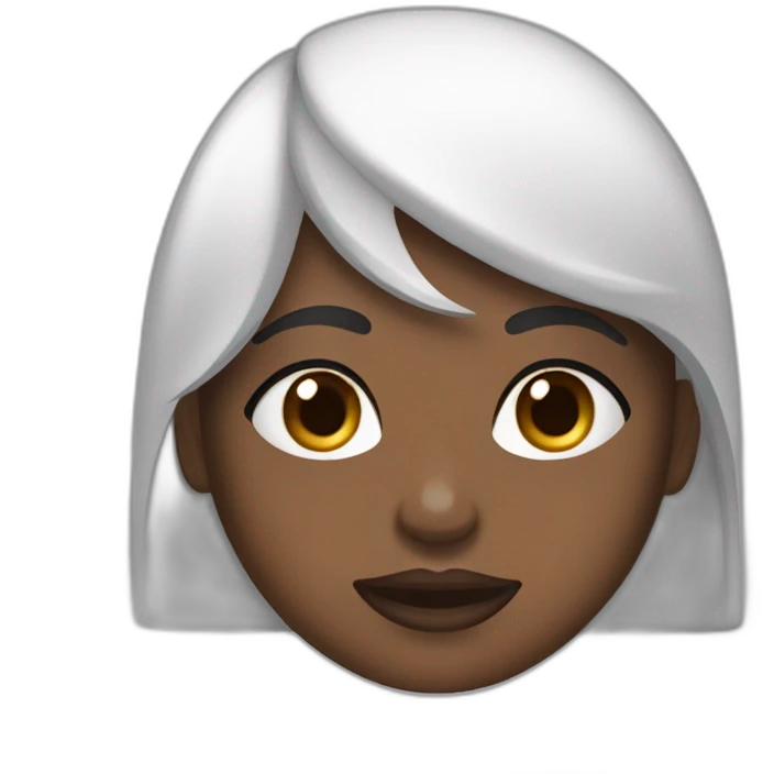 Une femme noire qui fait des soins sur son visage emoji