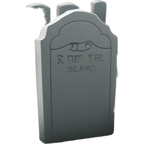 Rip headstone  emoji