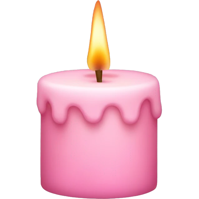 light pink candle emoji