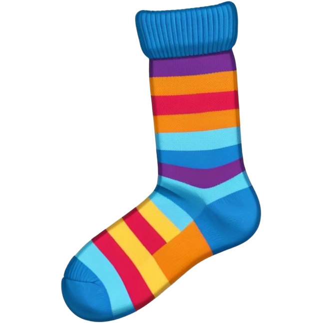 socks with zigzags emoji