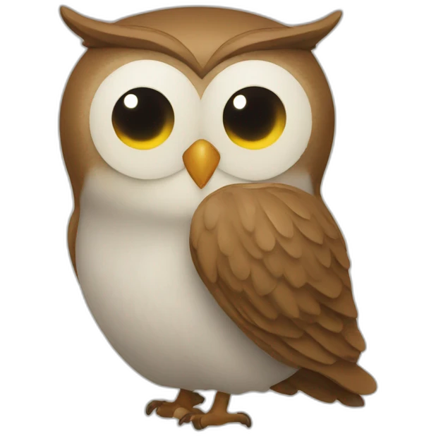 Owl and me bean emoji
