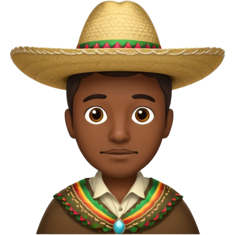 Mexican man wearing a university of Texas sombrero emoji