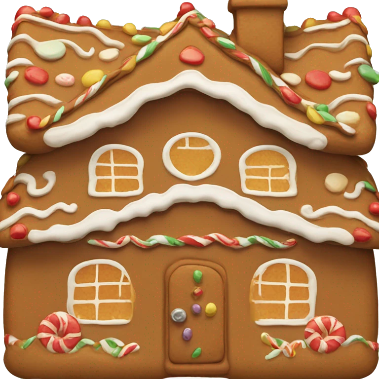Cute ginger bread house  emoji