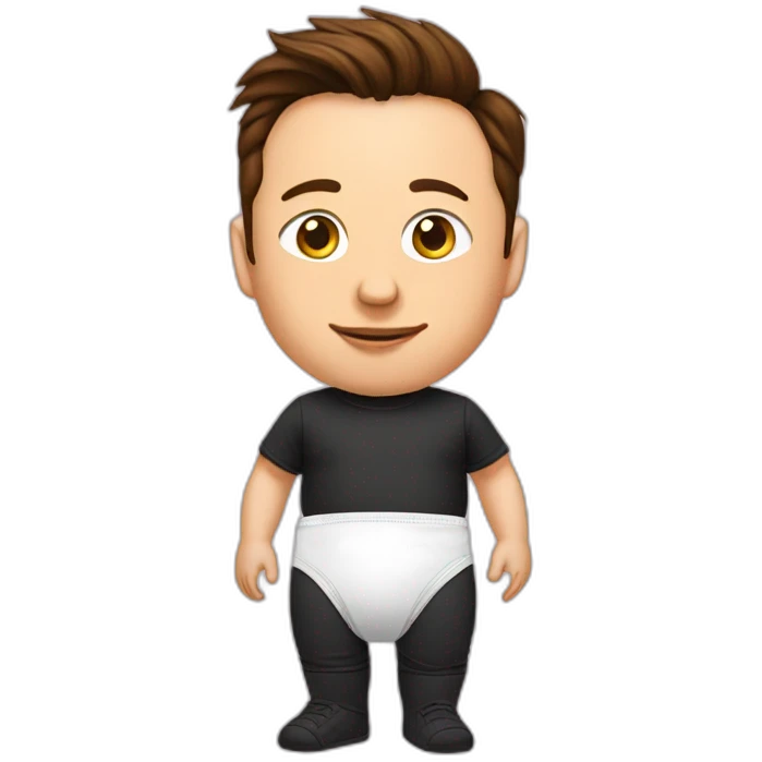Elon-Musk-wears-a-diaper emoji
