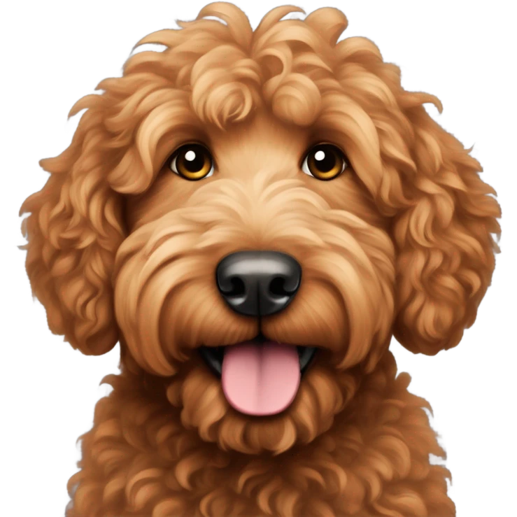 Red goldendoodle emoji