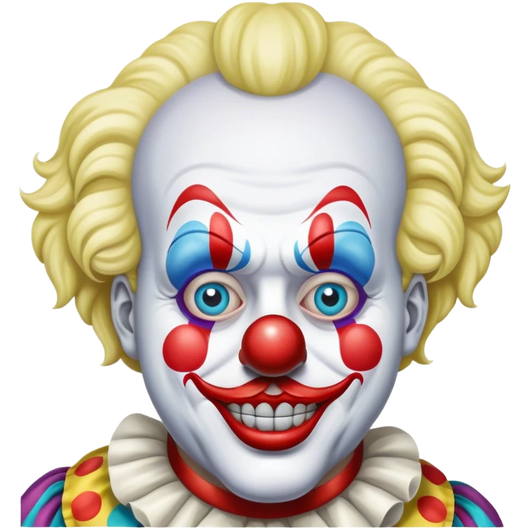 Extremely detailed image of art the clown  emoji